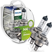 Лампа Philips LongLife EcoVision H4 12V 2 шт. 12342LLECOS2