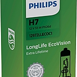 Лампа Philips LongLife EcoVision H7 12V 55W 12972LLECOC1