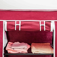 Шкаф для одежды 120х50х175 см, цвет бордовый
