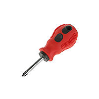 Отвертка крестовая LOM, обработка полировка, обрезиненная рукоятка, PH2 х 38 мм