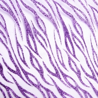 Органза "Абстракции", цвет фиолетовый