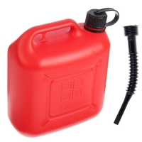 Канистра ГСМ, 10 л, пластиковая, красная