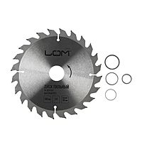 Диск пильный по дереву LOM, быстрый рез, 180 х 30 мм (кольца на 20, 16), 24 зуба