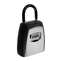 Ключница с кодовым замком, с дужкой, серая, 80х70х35 мм