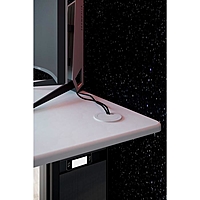 Компьютерный стол «Скилл», 900 × 650 × 740 мм, металл, МДФ, цвет белый