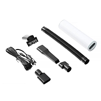 Пылесос автомобильный CARTAGE, 5 насадок, 120 Вт, 12 В, черный