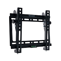 Кронштейн Rexant 38-0320, для ТВ, наклонный, 17-42", 26 мм от стены, чёрный