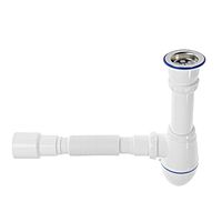Сифон для раковины Unicorn А220, 1 1/2"х40 мм, с гибкой трубкой 40х40х50 мм