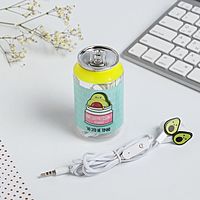 Наушники вакуумные с микрофоном в банке Antidepressant, 9 х 5 см