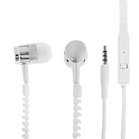 Наушники LuazON VBT 1.10 "Молния", вакуумные, микрофон, белые