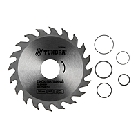 Диск пильный по дереву TUNDRA, быстрый рез, 140 х 32 мм (кольца на 22,20,16), 20 зубьев
