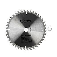 Диск пильный по дереву LOM, стандартный рез, 230 х 22 мм, 40 зубьев