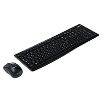 Комплект клавиатура и мышь Logitech MK270, беспроводной, мембранный, 1000 dpi, USB, черный