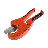 Ножницы для резки труб TUNDRA по пластику, полуавтомат, усиленные, удлиненные, 2К, до 42 мм