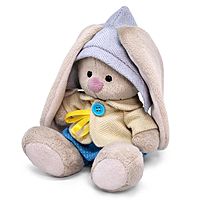 Мягкая игрушка Зайка Ми в твидовом костюме с шортиками 15 см
