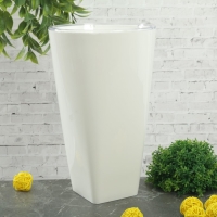 Кашпо "Грейс" d=15 см, цвет белый