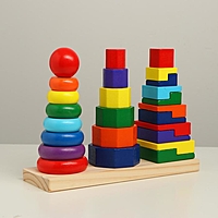 Логическая пирамидка "Большое трио" 27,5х9х20 см