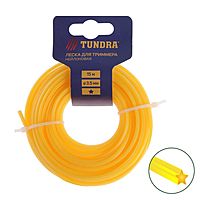 Леска для триммера TUNDRA, сечение звезда, d=3.5 мм, 15 м
