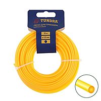 Леска для триммера TUNDRA, сечение круг, d=3.5 мм, 15 м, нейлон
