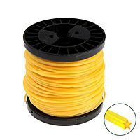 Леска для триммера TUNDRA, сечение звезда, d=3 мм, 80 м, нейлон