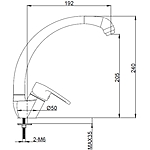 Смеситель для кухни Istok life Standard 0402.756 хром