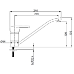 Смеситель для кухни Istok life Standard 0402.716 хром