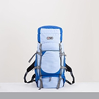 Рюкзак тур Хальмер, 65л, 32*21*83, отд на стяжке, 2 н/кармана, 2 бок кармана, василек/голубо