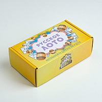 Лото "Время игры", бочонок дерево, 1.8х1 см, 48 карточек 16.4х8.5  см