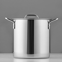 Кастрюля 11 л d=25 см h=25 см "Общепит" Высокий металлич.крышка, ТРС