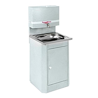 Умывальник "ТермМикс", с ЭВН, пластиковая мойка, 1250 Вт, 17 л, цвет белое серебро