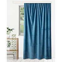 Штора портьерная  "Этель" 230*270 см Валенсия  Лазурный ,100% п/э