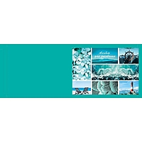 Альбом д/рис А4 40л на скрепке Морской микс, обл мел карт, бл офс 100г/м2