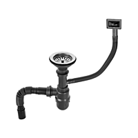 Сифон для мойки Accoona, с 1-ой чашкой и переливом, диаметр 110 мм