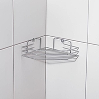 Полка для ванной угловая, 20,5*20,5*6,5см, цвет хром