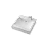 Раковина MARRBAXX Аврора V56D1, на стиральную машину, 600х600х105 мм, сифон, кронштейны