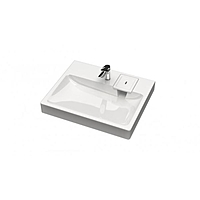 Раковина MARRBAXX Адель V53D1, на стиральную машину, 590х546х88 мм, сифон, кронштейны