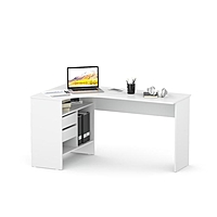 Компьютерный стол «СПм-25», 1450 × 810 × 740 мм, левый, цвет белый