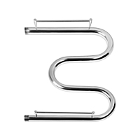 Полотенцесушитель водяной ТЕРА, М-образный, 500х400 мм, с полкой, наружная резьба 1"