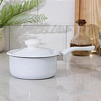 Ковш 0,6 л  б/деколи, пл. ручка, цил