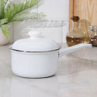 Ковш 1 л  б/деколи, пл. ручка, цил