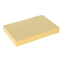 Блок с липким краем 51 мм x 76 мм, 100 листов, пастель, жёлтый