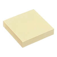 Блок с липким краем 51мм*51мм 100л пастель желтый