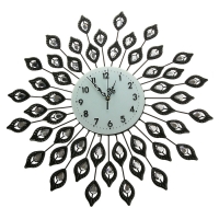 Часы настенные интерьерные "Серия Ажур. Завитки с листочками", d=59 см
