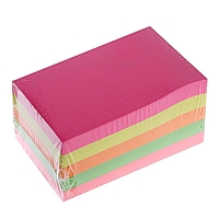 Блок с липким краем 51мм*76мм 400л, 5 цвета флуор