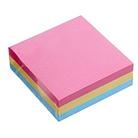 Блок с липким краем 76мм*76 мм 300л, 3 цвета пастель