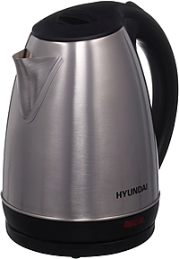 Чайник электрический Hyundai HYK-S1030 серебристый матовый/черный