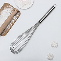 Венчик кулинарный KONFINETTA «Сильвер», струна 1,3 мм, 52×8,5×8,5 см