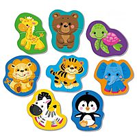 Пазл контурный «Дикие животные», 8 штук