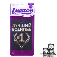 Ароматизатор в авто, серия приколы "Лучший водитель", чёрный лёд