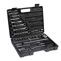 Набор инструментов в кейсе TUNDRA, автомобильный, 1/2" и 1/4", 98 предметов